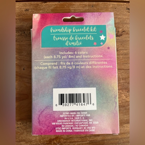 Friendship Bracelet kit  with 6 colors - Picture 2 of 2